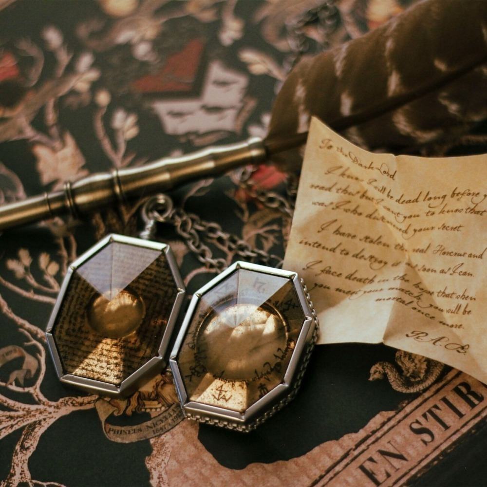 Harry Potter × Noble Collection 史萊哲林的小金匣 掛墜盒 項鍊 墜飾盒 哈利波特周邊-細節圖4