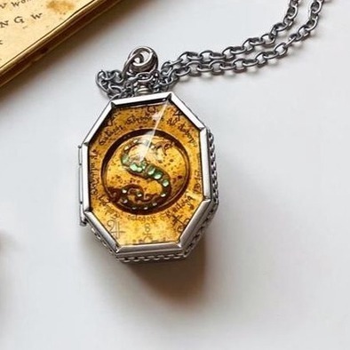 Harry Potter × Noble Collection 史萊哲林的小金匣 掛墜盒 項鍊 墜飾盒 哈利波特周邊-規格圖8