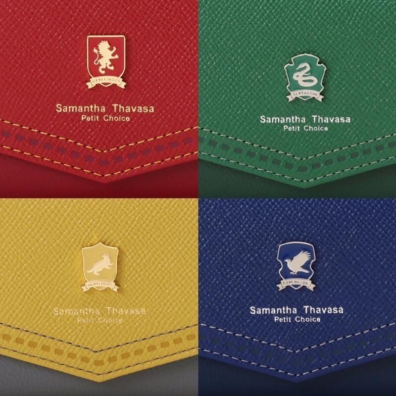 Harry Potter × Samantha Thavasa 霍格華茲四學院徽章三折拉鍊真皮短夾 哈利波特聯名-細節圖2