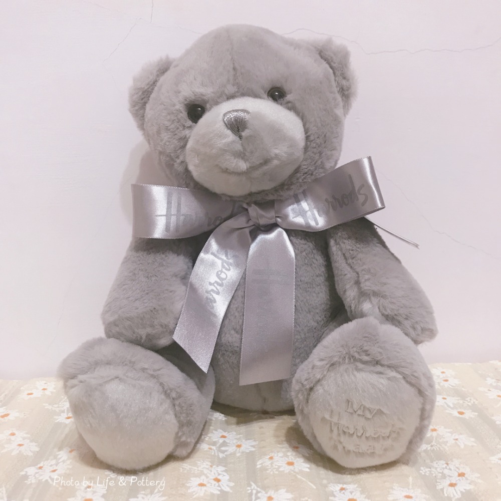 🇬🇧英國 Harrods 哈洛德我的泰迪熊玩偶 My Harrods Teddy 28cm 填充娃娃-規格圖5