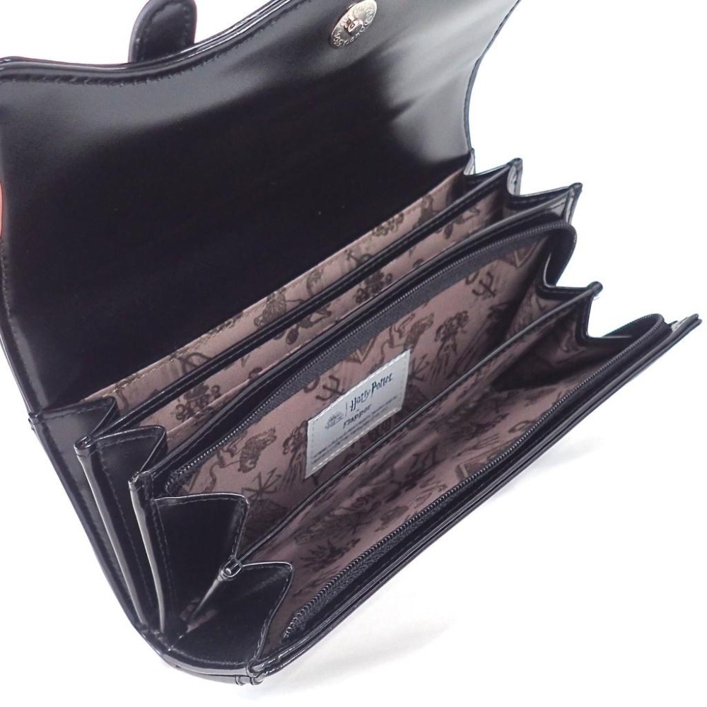 Harry Potter × Flapper 霍格華茲校徽、黑魔標記皮革長夾 哈利波特聯名周邊-細節圖3