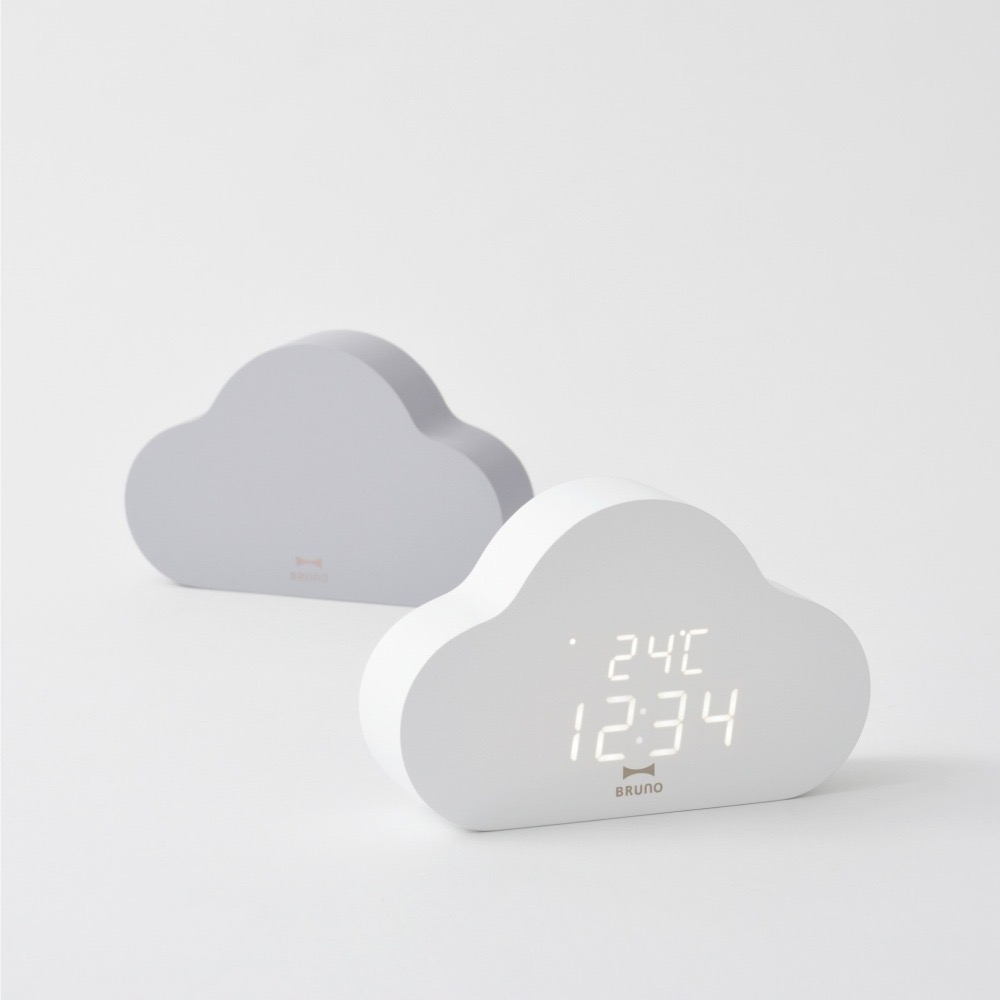 🇯🇵日本 BRUNO 雲朵造型LED電子時鐘 鬧鐘 BCA030-細節圖4