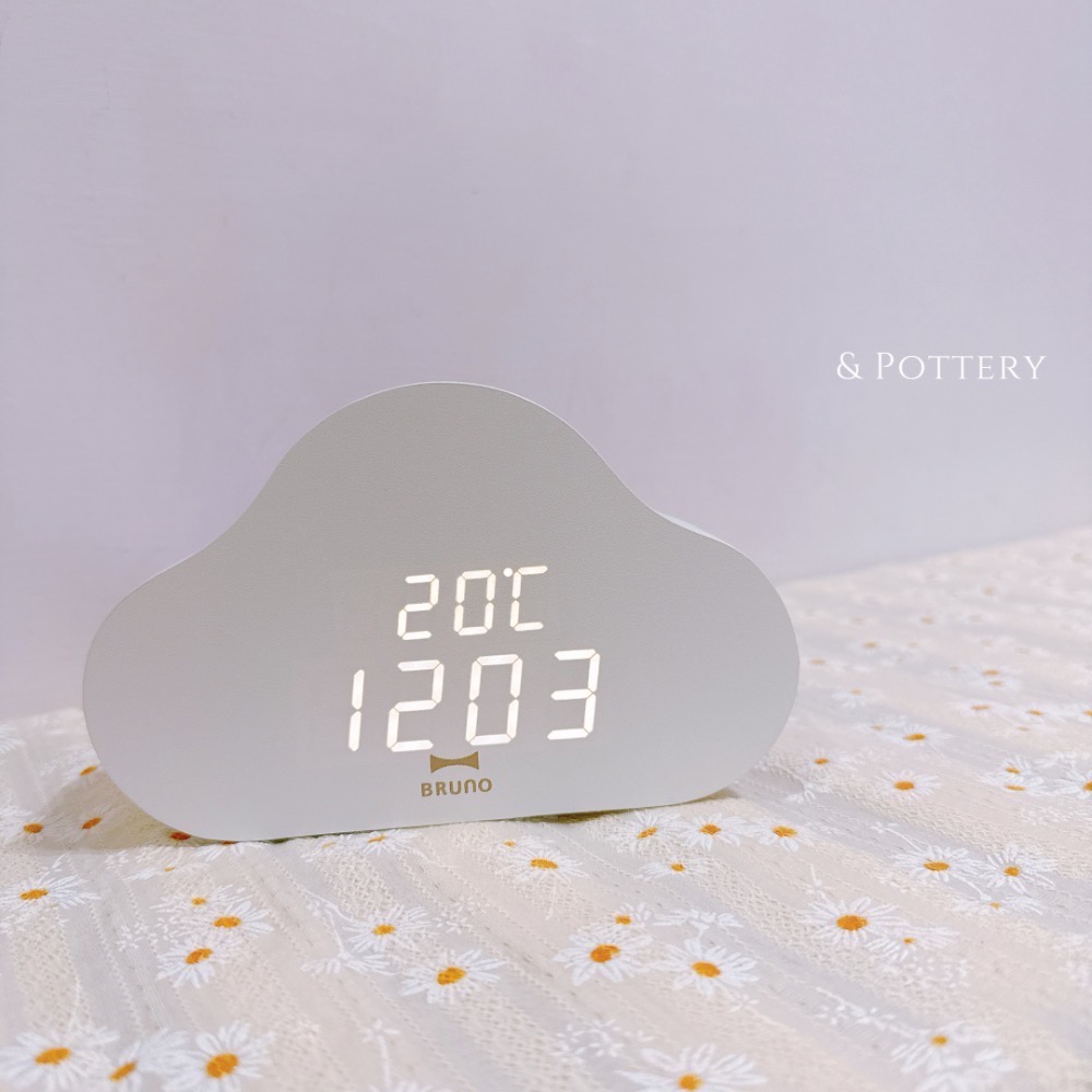 🇯🇵日本 BRUNO 雲朵造型LED電子時鐘 鬧鐘 BCA030-細節圖10