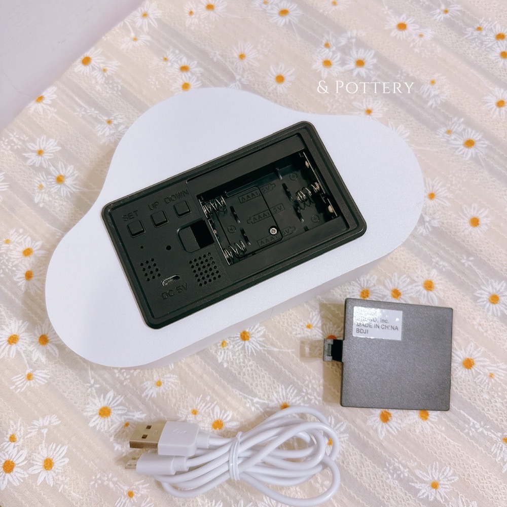 🇯🇵日本 BRUNO 雲朵造型LED電子時鐘 鬧鐘 BCA030-細節圖11