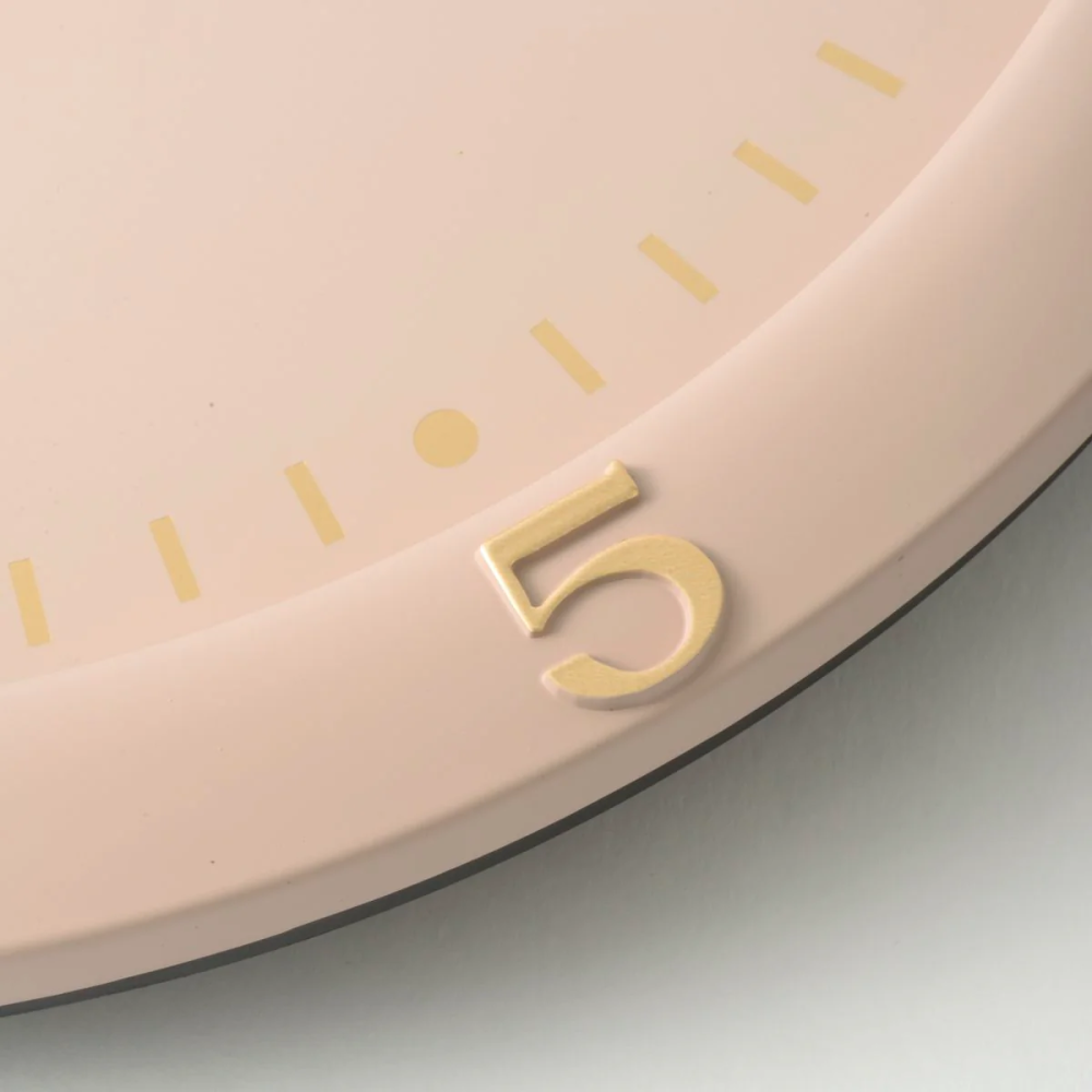 🇯🇵日本 BRUNO 玫瑰金數字掛鐘 BCW040 靜音時鐘 指針式時鐘 玫瑰金 米白、霧藍、湖水綠、深灰-細節圖8