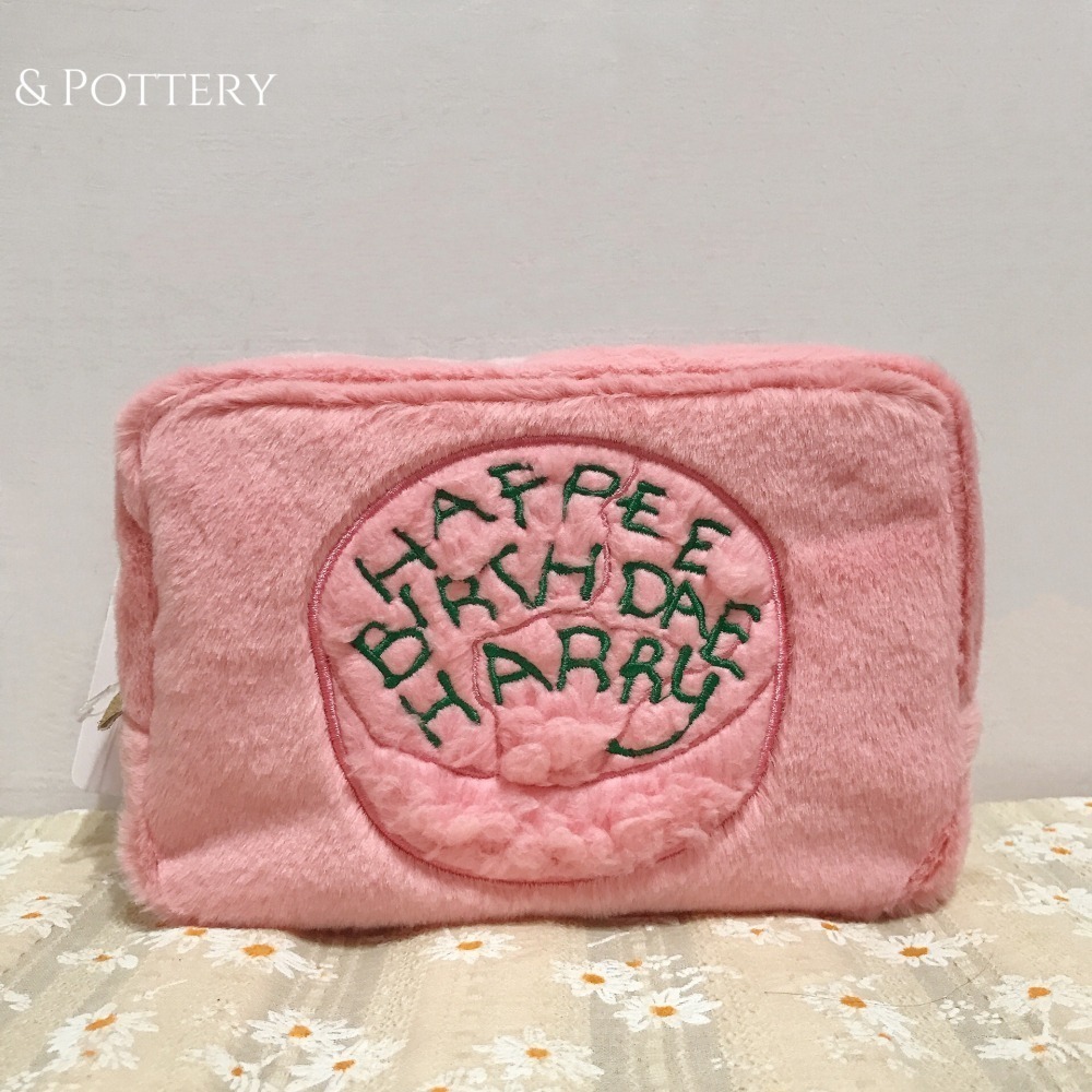 🔥現貨 🇯🇵日本 Mahou Dokoro 哈利的生日蛋糕拉鍊萬用包 化妝包/收納袋 Harry Potter-細節圖2