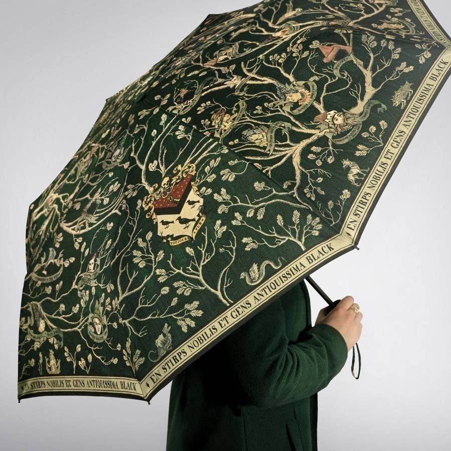 Harry Potter × MinaLima 布萊克家族樹掛毯折疊雨傘/陽傘 晴雨兩用 哈利波特-細節圖2