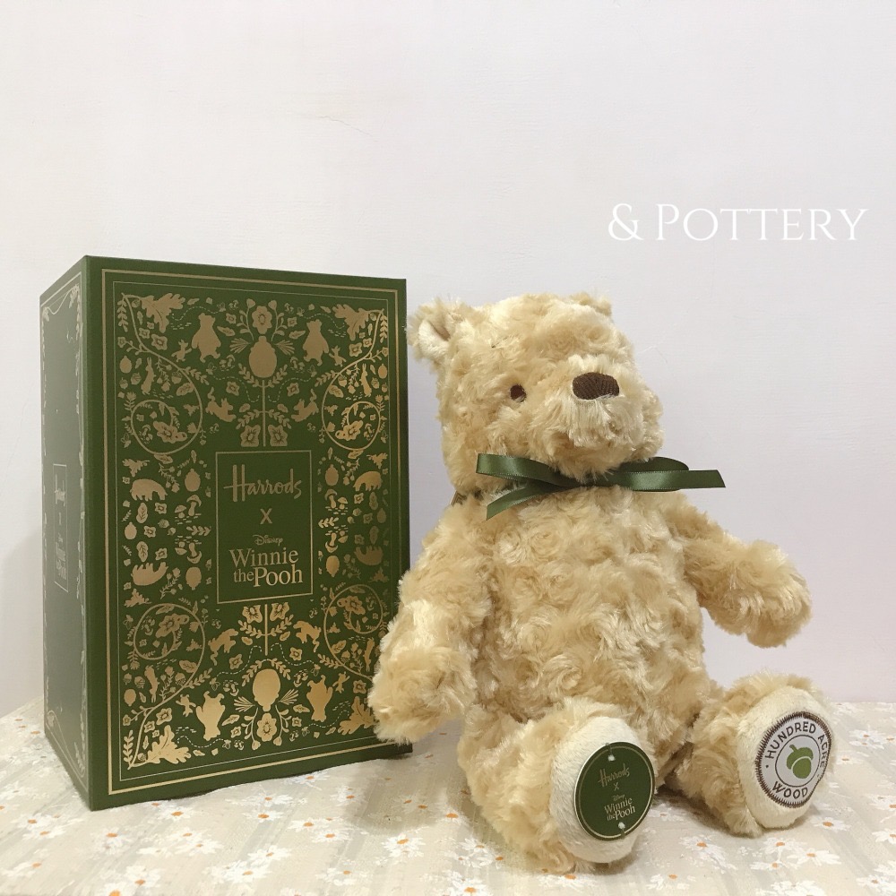 🇬🇧英國 Harrods 哈洛德x迪士尼聯名 小熊維尼泰迪熊玩偶 Disney Winnie The Pooh-細節圖2