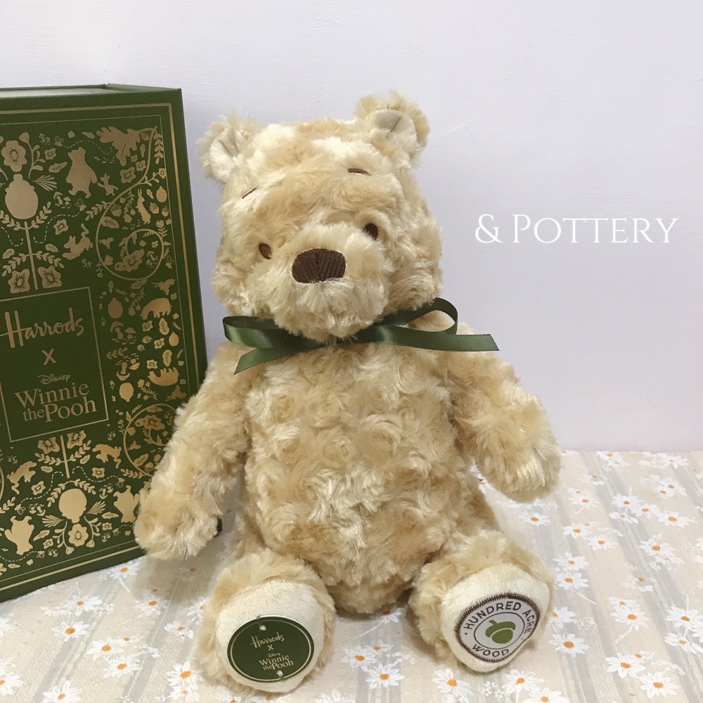 🇬🇧英國 Harrods 哈洛德x迪士尼聯名 小熊維尼泰迪熊玩偶 Disney Winnie The Pooh-細節圖4