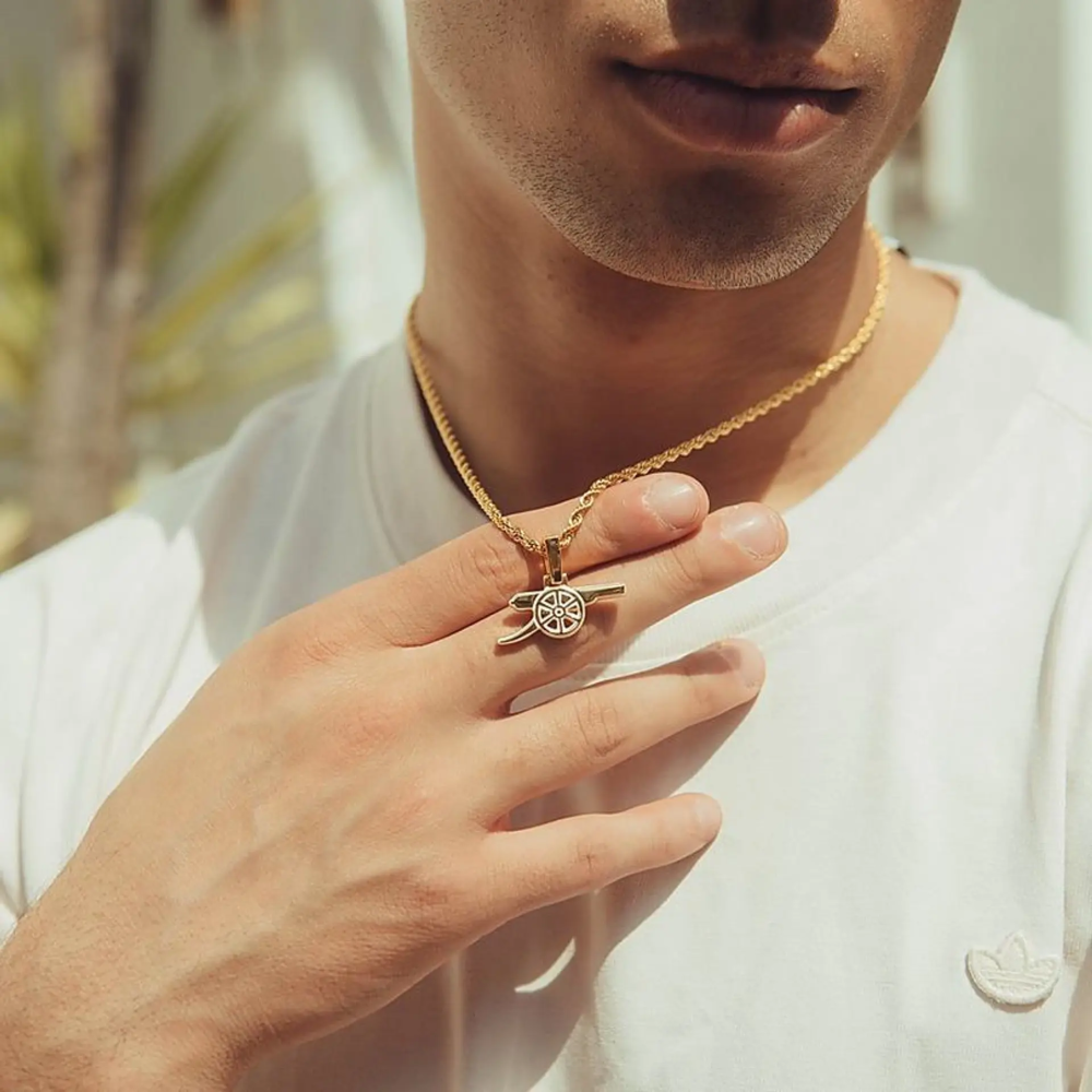 🇬🇧英國 兵工廠火砲項鍊 純銀 鍍金｜Arsenal 兵工廠足球俱樂部 槍手 阿森納 英超 足球-細節圖3