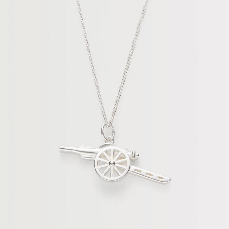 🇬🇧英國 兵工廠火砲項鍊 純銀 鍍金｜Arsenal 兵工廠足球俱樂部 槍手 阿森納 英超 足球-規格圖9