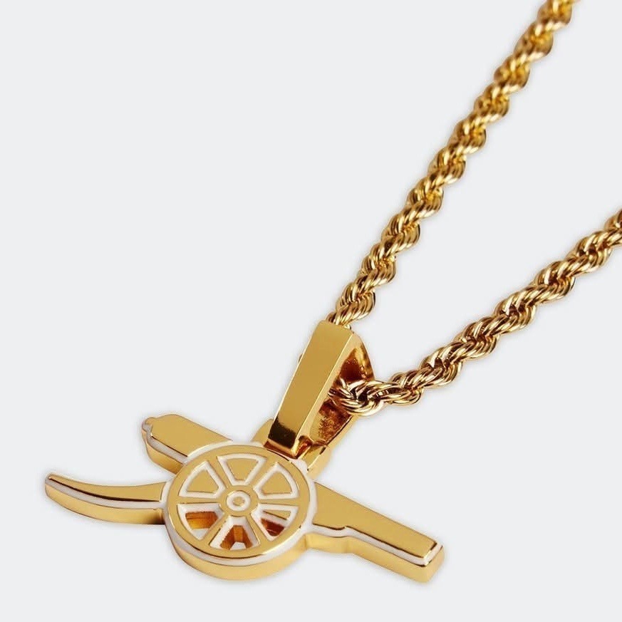 🇬🇧英國 兵工廠火砲項鍊 純銀 鍍金｜Arsenal 兵工廠足球俱樂部 槍手 阿森納 英超 足球-規格圖9