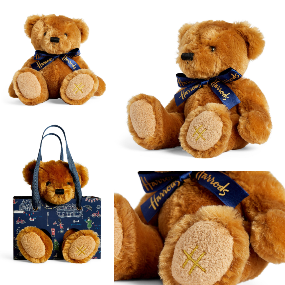 🇬🇧英國 Harrods 哈洛德提袋泰迪熊 Teddy Bear in Bag Set (15cm)-規格圖4