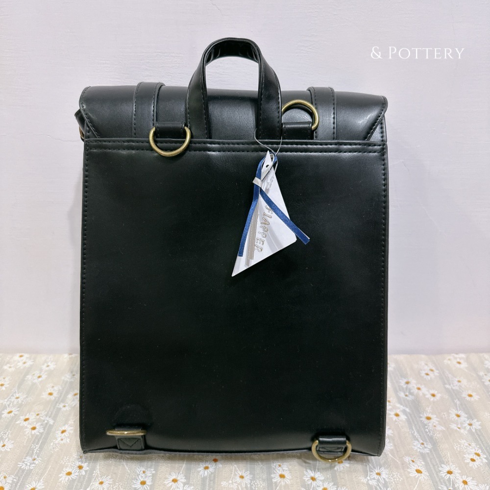 Harry Potter × Flapper 霍格華茲校徽直立劍橋後背包｜側背/斜背/劍橋包 哈利波特聯名周邊-細節圖11