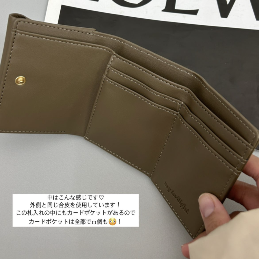 🇯🇵日本 my twilight 蓬鬆厚軟pukkuri三折皮革短夾 皮夾 錢包 小眾品牌♡不撞款~-細節圖4