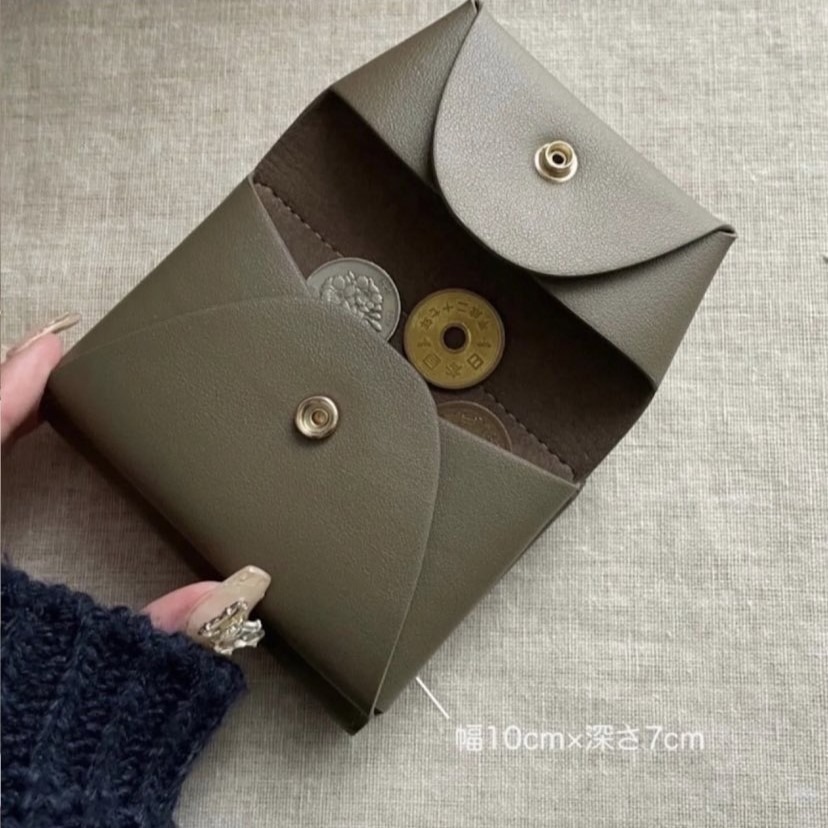 🇯🇵日本 my twilight 蓬鬆厚軟pukkuri三折皮革短夾 皮夾 錢包 小眾品牌♡不撞款~-細節圖6