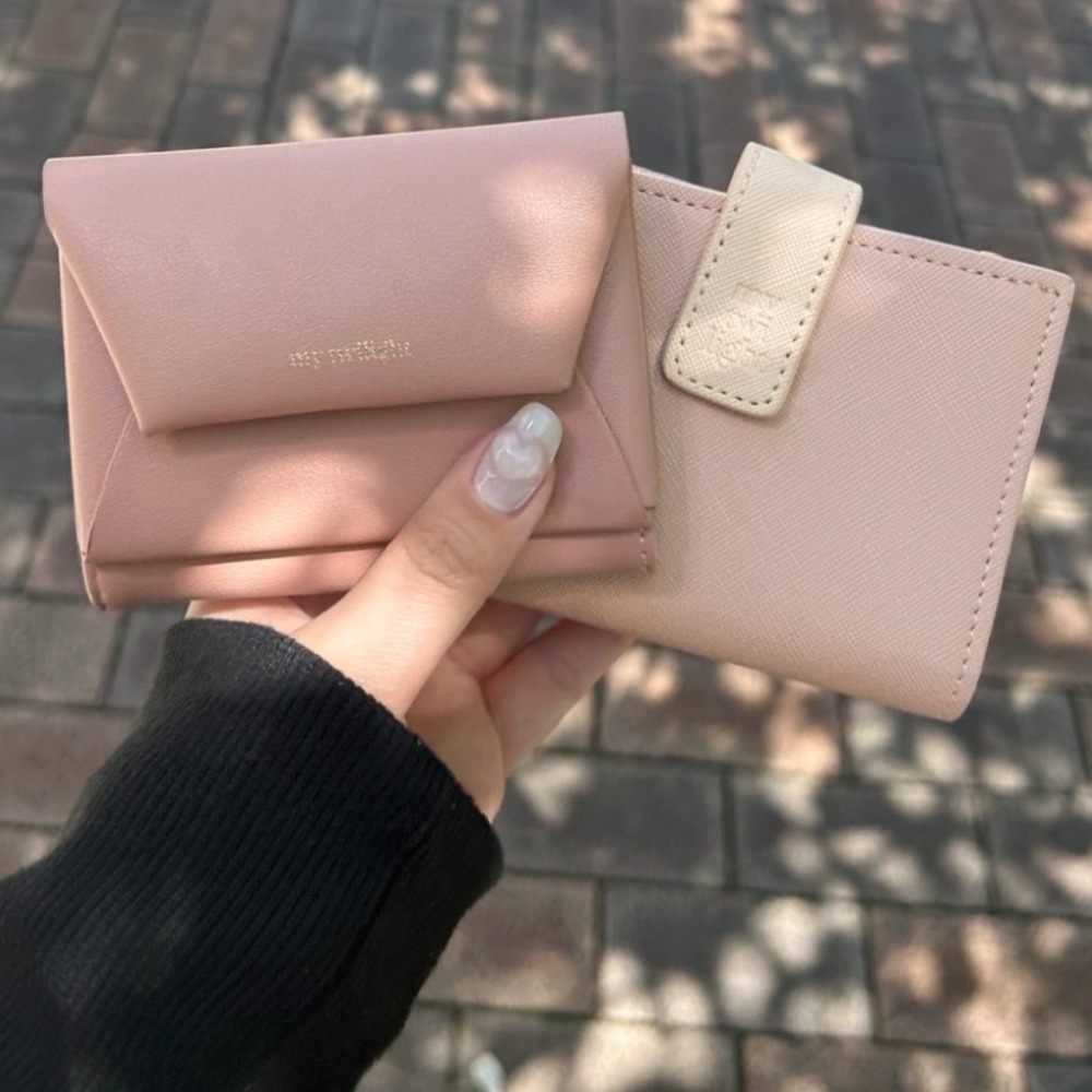 🇯🇵日本 my twilight 蓬鬆厚軟pukkuri三折皮革短夾 皮夾 錢包 小眾品牌♡不撞款~-細節圖10