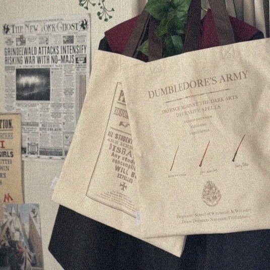 Harry Potter × my twilight 哈利波特帆布綿托特包 Harry Potter周邊-細節圖7