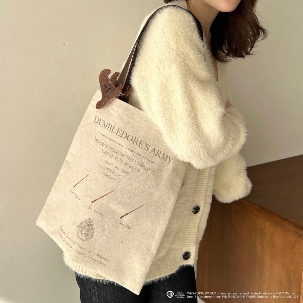 Harry Potter × my twilight 哈利波特帆布綿托特包 鄧不利多軍隊 第33號教育章程-細節圖4