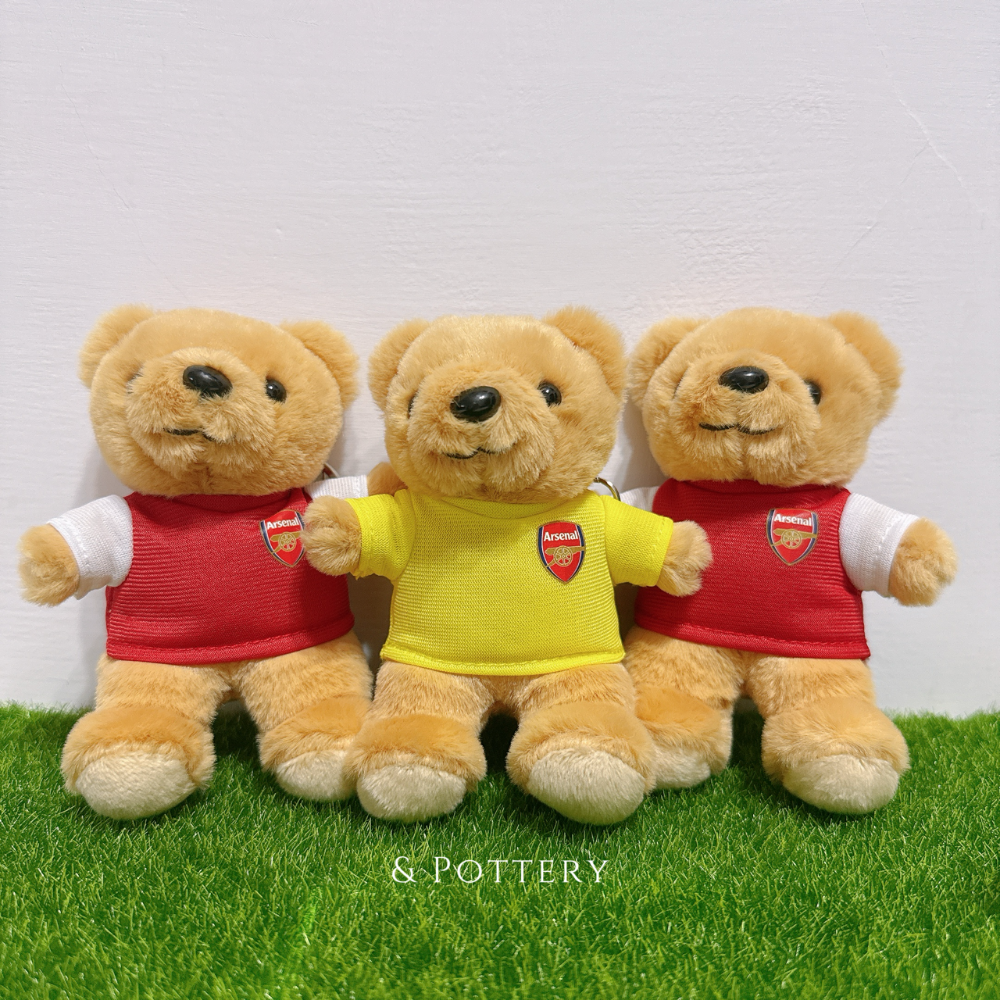 🔥現 Arsenal 日本限定🇯🇵 兵工廠球衣背號小熊玩偶鑰匙圈 吊飾娃娃 槍手 阿森納 英超 足球俱樂部-細節圖2