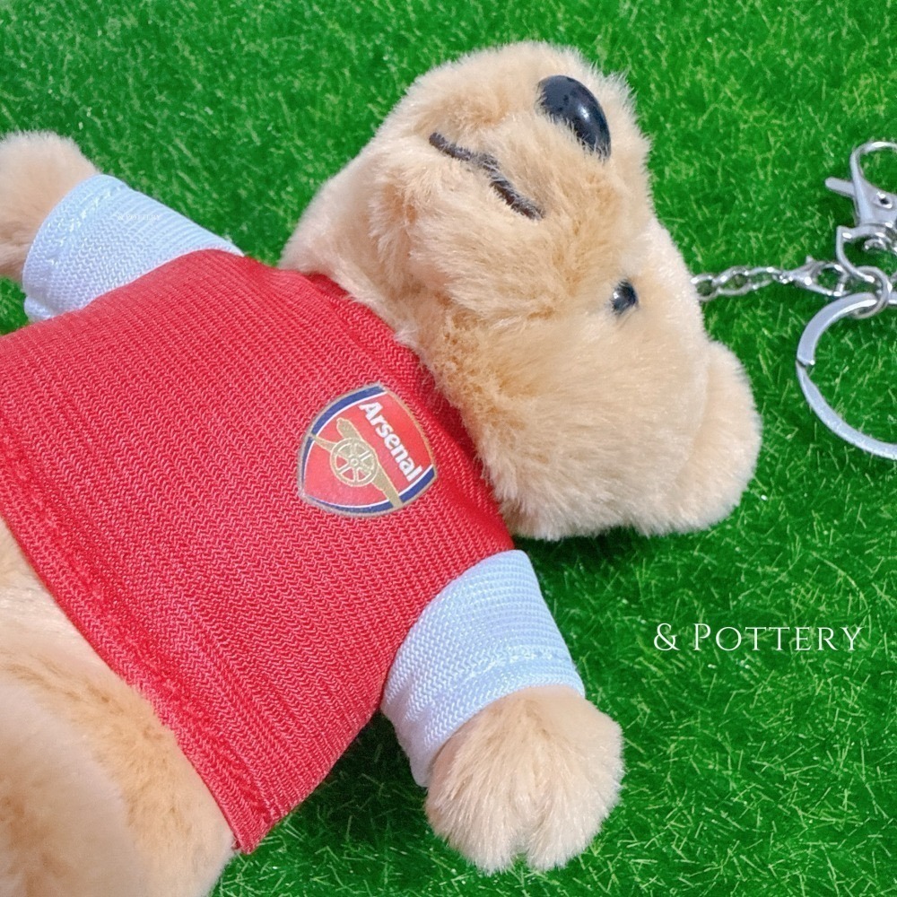 🔥現 🇯🇵日本限定 兵工廠球衣背號小熊玩偶鑰匙圈 吊飾娃娃｜Arsenal 兵工廠 槍手 阿森納 英超 足球-細節圖4