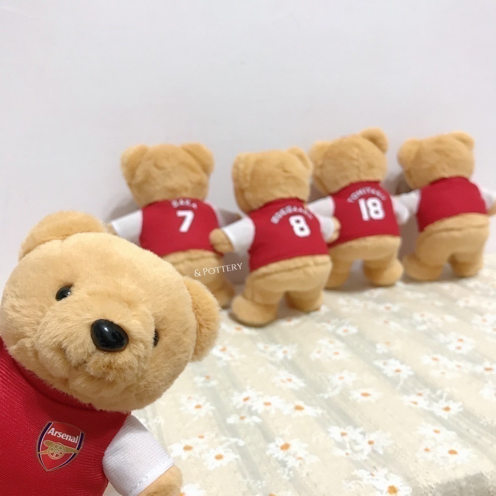 🔥現 🇯🇵日本限定 兵工廠球衣背號小熊玩偶鑰匙圈 吊飾娃娃｜Arsenal 兵工廠 槍手 阿森納 英超 足球-細節圖7