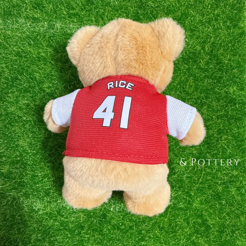 🔥現 Arsenal 日本限定🇯🇵 兵工廠球衣背號小熊玩偶鑰匙圈 吊飾娃娃 槍手 阿森納 英超 足球俱樂部-規格圖10