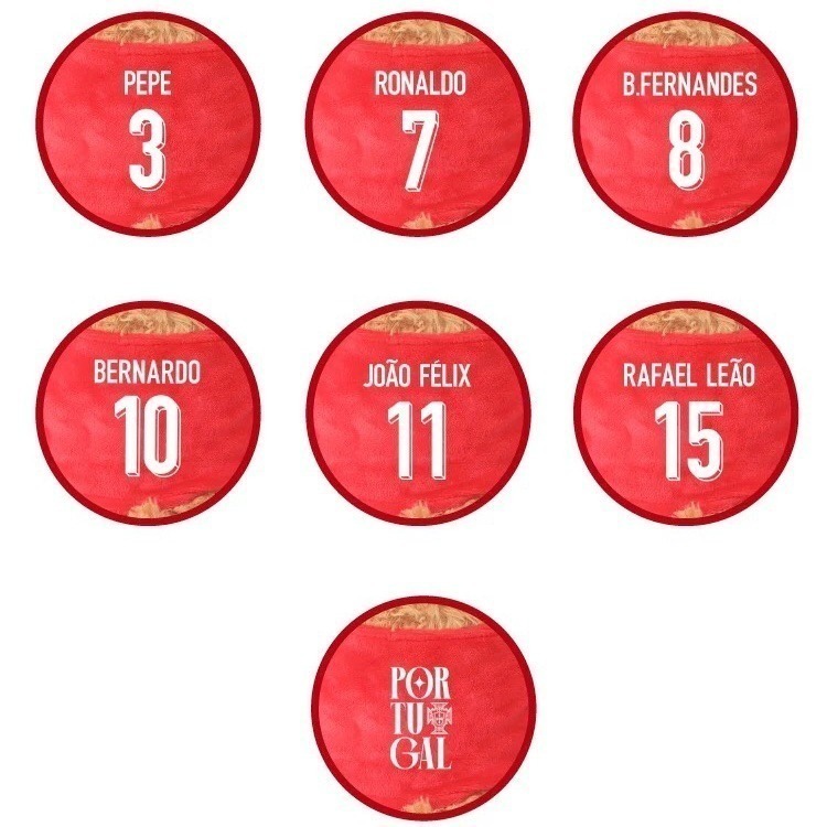 🇵🇹葡萄牙國家足球隊 球衣背號泰迪熊玩偶 C羅 佩佩 B費 B席 菲利克斯 萊昂 足球 絨毛娃娃-細節圖5