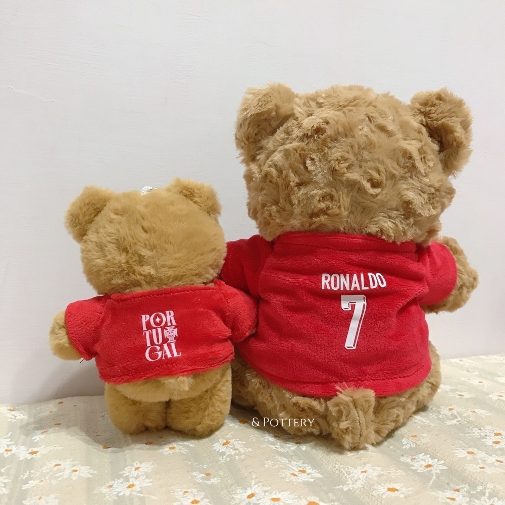 🇵🇹葡萄牙國家足球隊 球衣背號泰迪熊玩偶 C羅 佩佩 B費 B席 菲利克斯 萊昂 足球 絨毛娃娃-細節圖8