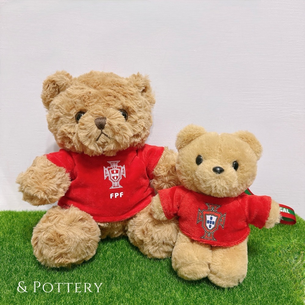 🇵🇹葡萄牙國家足球隊 球衣背號泰迪熊玩偶 C羅 佩佩 B費 B席 菲利克斯 萊昂 足球 絨毛娃娃-細節圖3