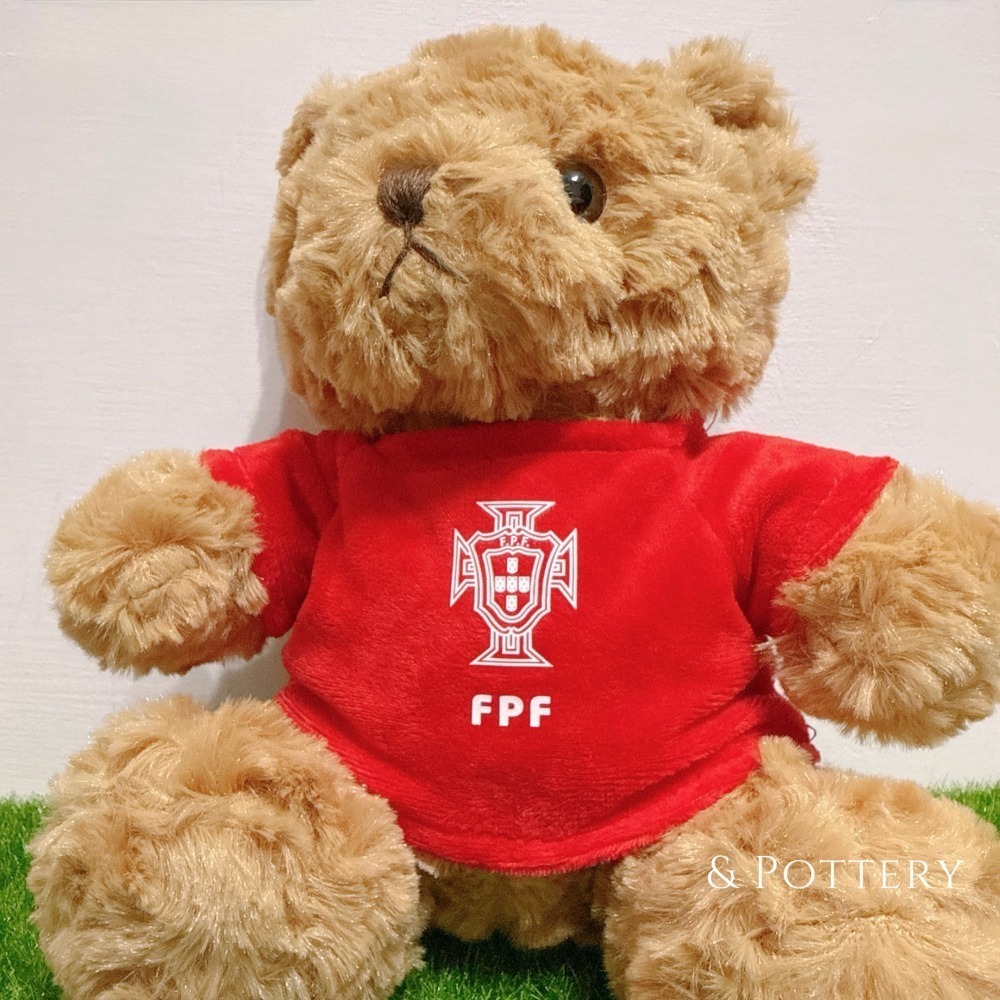 🇵🇹葡萄牙國家足球隊 × Fantown 球衣背號泰迪熊玩偶 C羅 佩佩 B費 B席 菲利克斯 萊昂 足球 絨毛娃娃-細節圖6