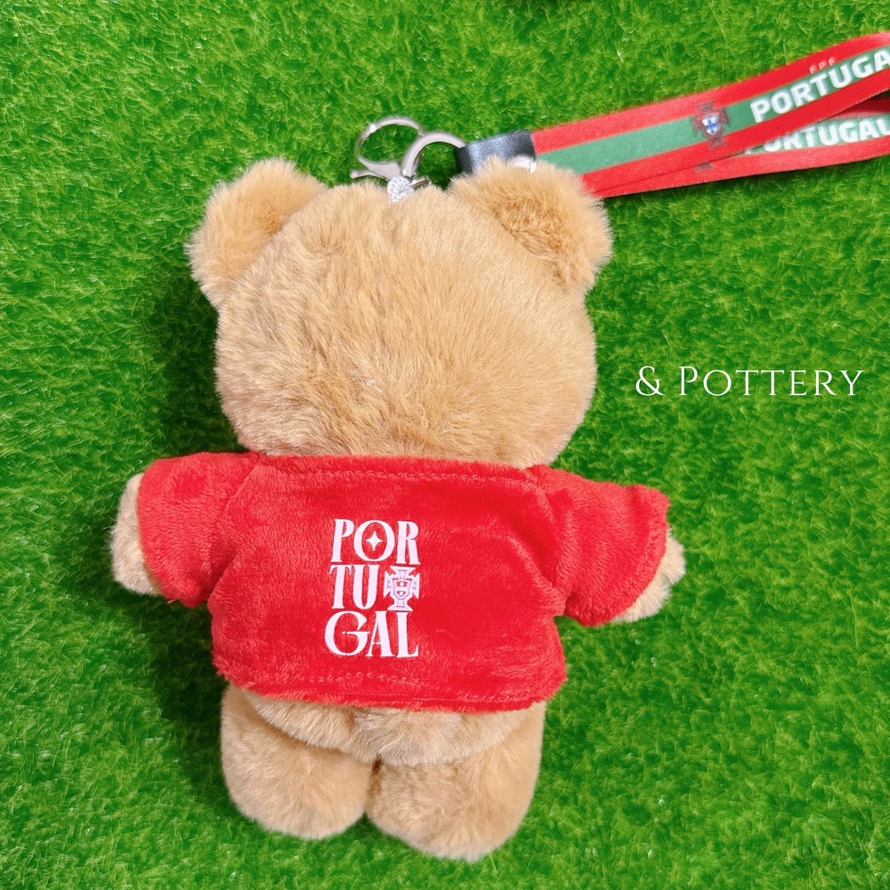 🇵🇹葡萄牙國家足球隊 球衣背號小熊玩偶鑰匙圈 吊飾娃娃 C羅 佩佩 B費 B席 菲利克斯 萊昂 足球-細節圖4
