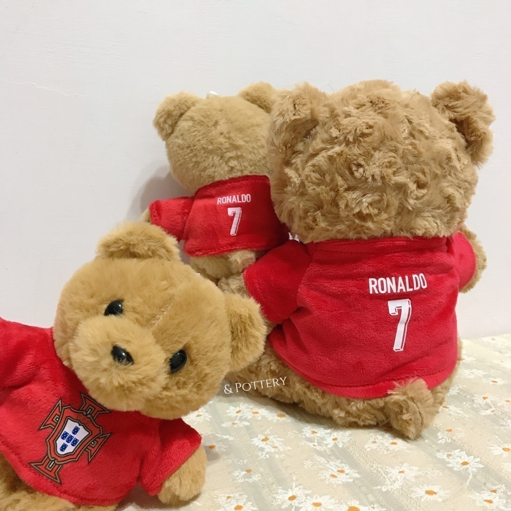 🇵🇹葡萄牙國家足球隊 球衣背號小熊玩偶鑰匙圈 吊飾娃娃 C羅 佩佩 B費 B席 菲利克斯 萊昂 足球-細節圖9