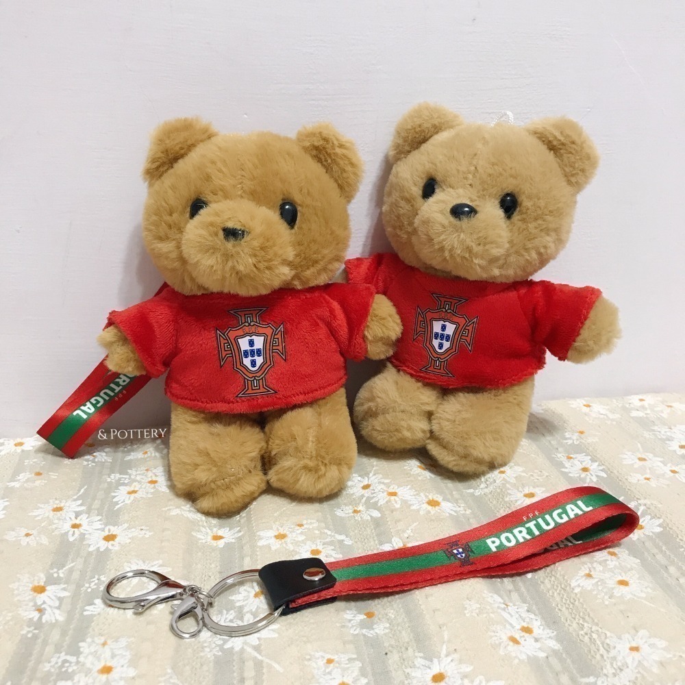 🇵🇹葡萄牙國家足球隊 × Fantown 球衣背號小熊玩偶 吊飾娃娃 鑰匙圈 C羅 佩佩 B費 B席 菲利克斯 萊昂-細節圖7