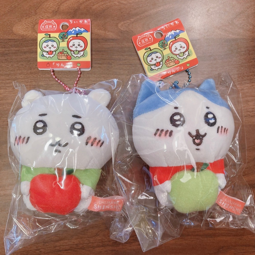 🇯🇵日本 吉伊卡哇 信州限定吊飾娃娃🍎蘋果 吉伊 小八  長野縣 ちいかわ chiikawa 玩偶-細節圖2