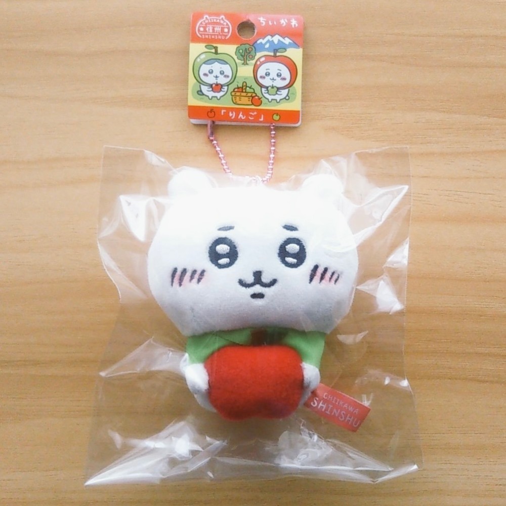 🇯🇵日本 吉伊卡哇 信州限定吊飾娃娃🍎蘋果 吉伊 小八  長野縣 ちいかわ chiikawa 玩偶-細節圖3