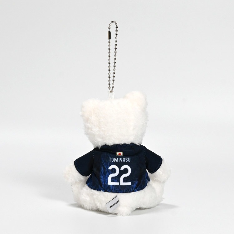 🇯🇵日本國家足球隊 球衣背號小熊玩偶 吊飾娃娃 Samurai Blue 藍武士 三笘薰 富安健洋 遠藤航 久保建英-細節圖3