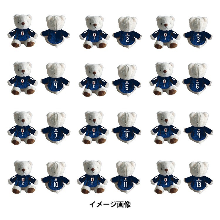 🇯🇵日本國家足球隊 球衣背號小熊玩偶 吊飾娃娃 Samurai Blue 藍武士 三笘薰 富安健洋 遠藤航 久保建英-細節圖8