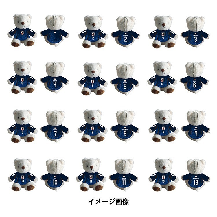🇯🇵日本國家足球隊 球衣背號小熊玩偶 吊飾娃娃 Samurai Blue 藍武士 三笘薰 富安健洋 遠藤航 久保建英-細節圖8
