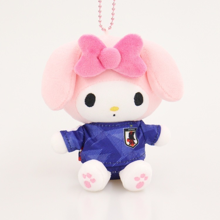 🇯🇵日本國家女子足球隊 × Sanrio 三麗鷗聯名球衣玩偶 吊飾娃娃 大耳狗 布丁狗 美樂蒂 酷洛米 日本女足-規格圖11