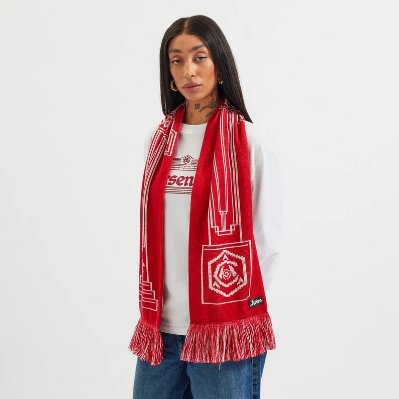 🔥現貨 Arsenal x Aries 兵工廠聯名圍巾｜兵工廠足球俱樂部 槍手 阿森納 英超 足球-細節圖5
