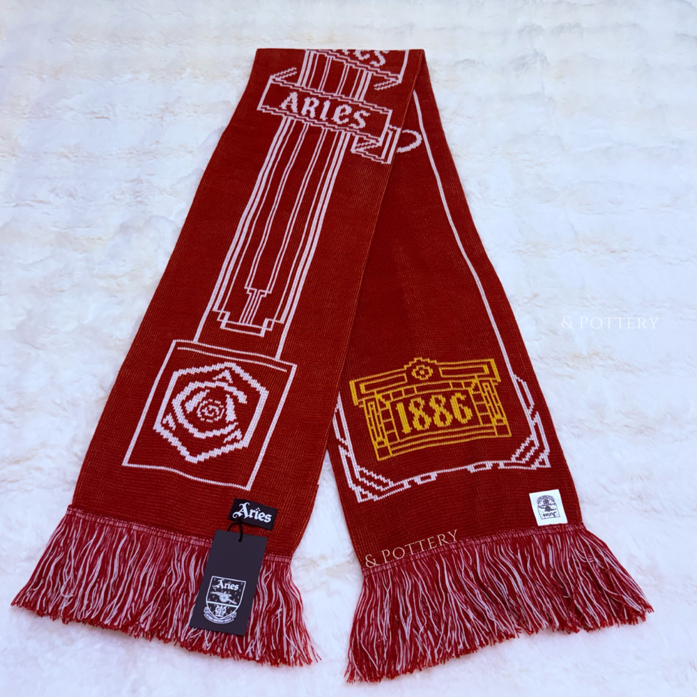 🔥現貨 Arsenal x Aries 兵工廠聯名圍巾｜兵工廠足球俱樂部 槍手 阿森納 英超 足球-細節圖6