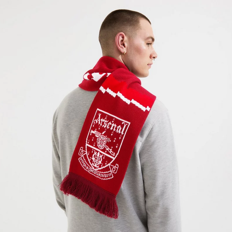 Arsenal Bolt Scarf 兵工廠復古隊徽圍巾 阿森納 槍手 英超 兵工廠足球俱樂部-細節圖2