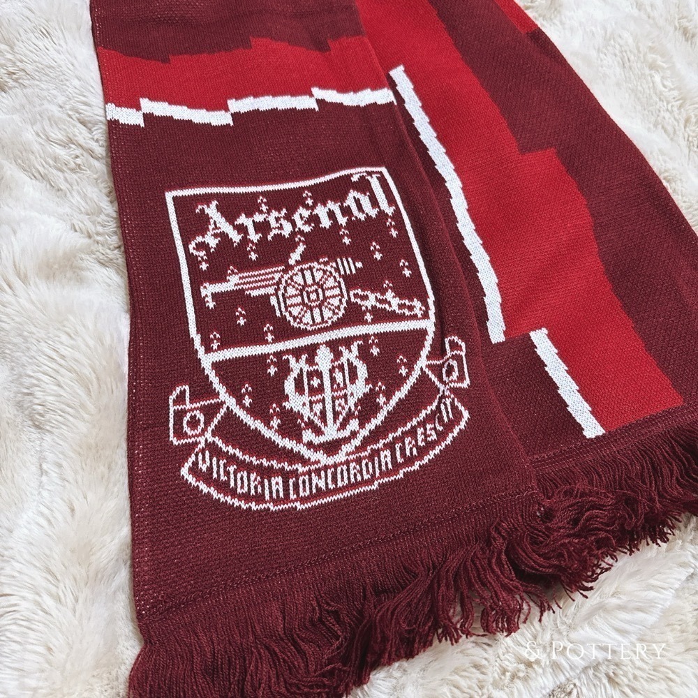 Arsenal Bolt Scarf 兵工廠復古隊徽圍巾 阿森納 槍手 英超 兵工廠足球俱樂部-細節圖4