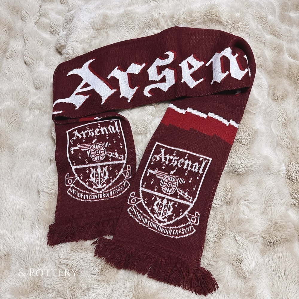 Arsenal Bolt Scarf 兵工廠復古隊徽圍巾 阿森納 槍手 英超 兵工廠足球俱樂部-細節圖5