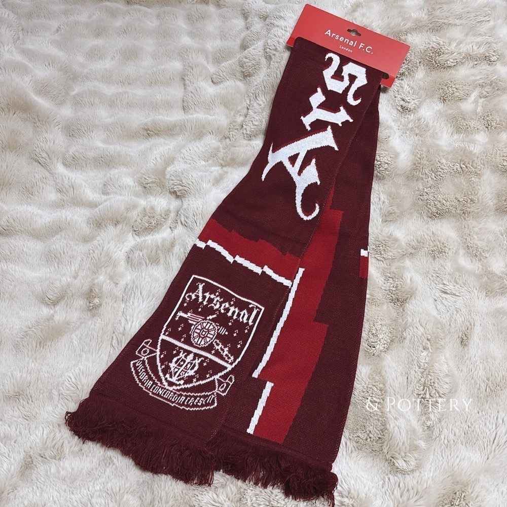 Arsenal Bolt Scarf 兵工廠復古隊徽圍巾 阿森納 槍手 英超 兵工廠足球俱樂部-細節圖6