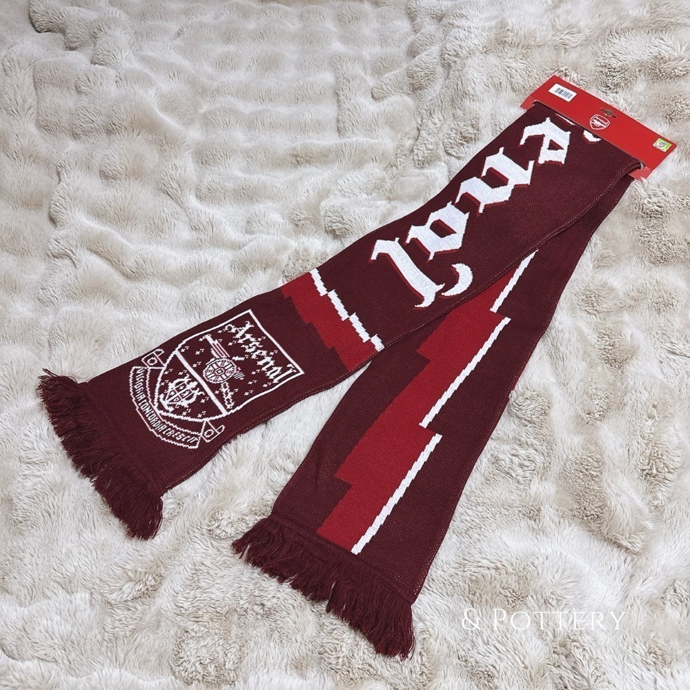 Arsenal Bolt Scarf 兵工廠復古隊徽圍巾 阿森納 槍手 英超 兵工廠足球俱樂部-細節圖7