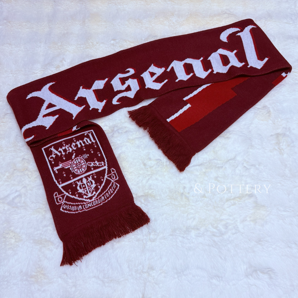 🇬🇧英國 兵工廠復古隊徽閃電圍巾 Arsenal Bolt Scarf｜兵工廠足球俱樂部 槍手 阿森納 英超 足球-細節圖7