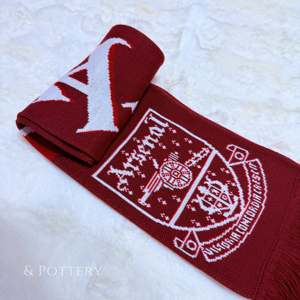 🇬🇧英國 兵工廠復古隊徽閃電圍巾 Arsenal Bolt Scarf｜兵工廠足球俱樂部 槍手 阿森納 英超 足球-細節圖9
