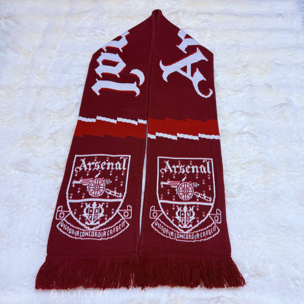 🇬🇧英國 兵工廠復古隊徽閃電圍巾 Arsenal Bolt Scarf｜兵工廠足球俱樂部 槍手 阿森納 英超 足球-細節圖10